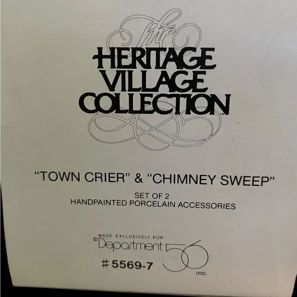 Department 56 Heritage Village Town Crier &‎ Chimney Sweep